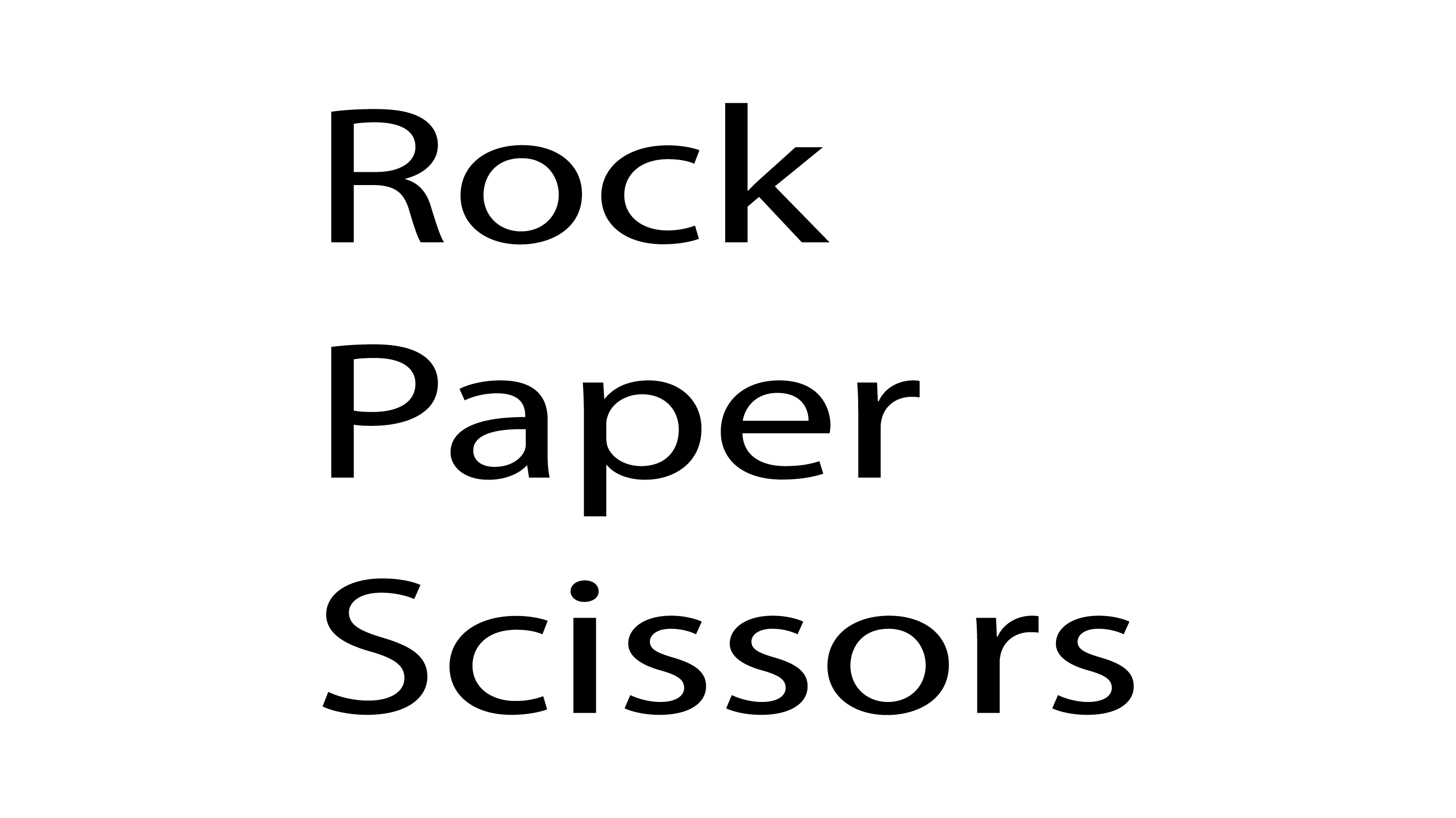 rock paper scissors